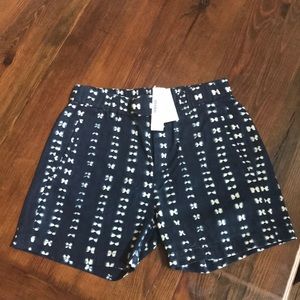 BRAND NEW J. Crew navy and cream shorts!!